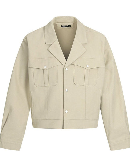 TALKLESSFASHION TALKLESSFASHION: Urban Edge Cropped Cargo Jacket