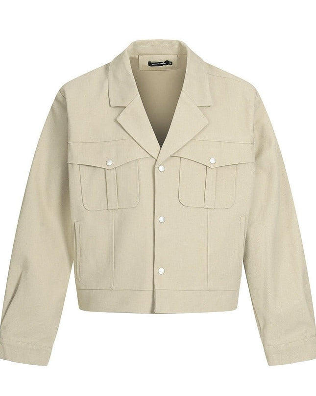 TALKLESSFASHION TALKLESSFASHION: Urban Edge Cropped Cargo Jacket