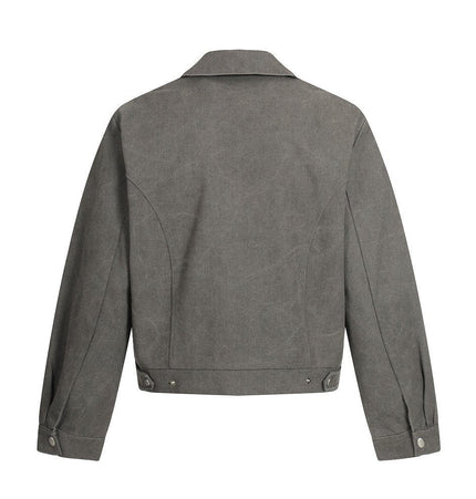 TALKLESSFASHION TALKLESSFASHION: Urban Edge Cropped Cargo Jacket