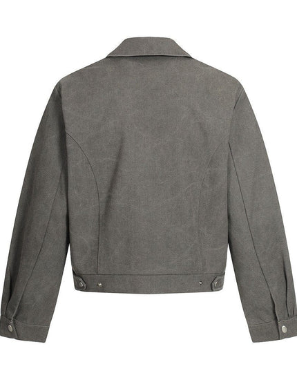 TALKLESSFASHION TALKLESSFASHION: Urban Edge Cropped Cargo Jacket