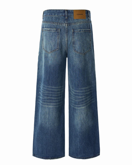 TALKLESSFASHION Trendy High Street Personality Washed Denim jeans