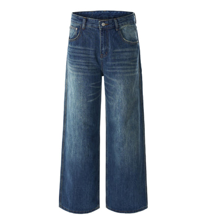 TALKLESSFASHION Trendy High Street Personality Washed Denim jeans