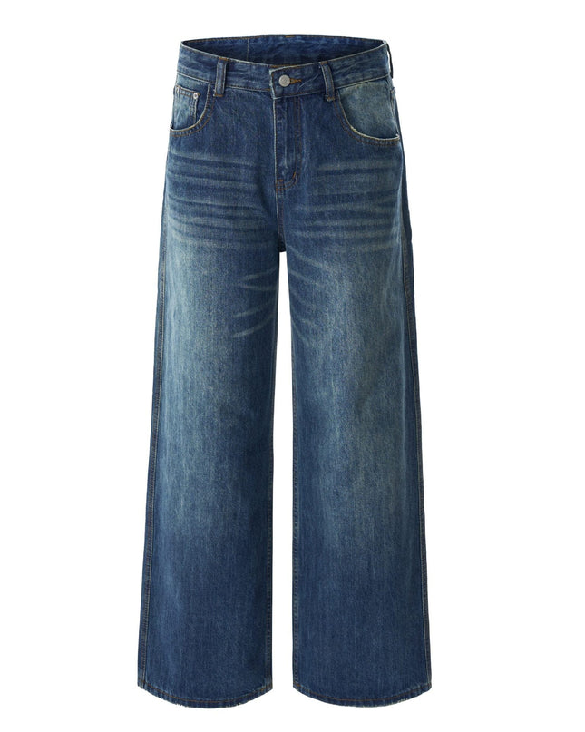 TALKLESSFASHION Trendy High Street Personality Washed Denim jeans