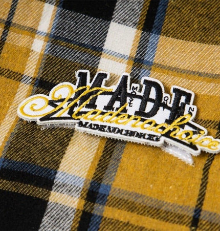 TALKLESSFASHION two sided plaid hooded jacket on both sides