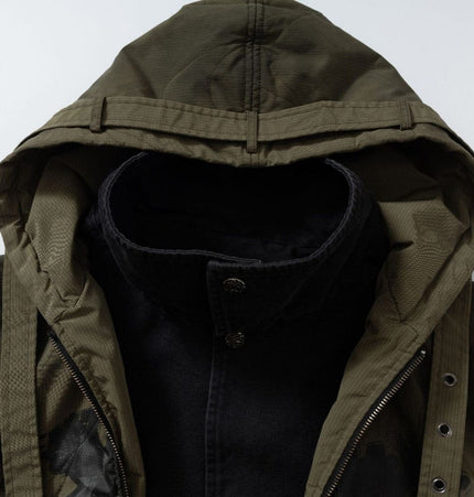 TALKLESSFASHION Urban Edge Dual-Layer Puffer