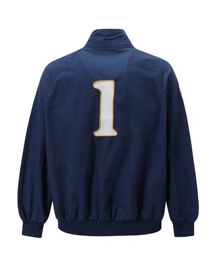 TALKLESSFASHION Vintage Badge Embroidered Cargo Jacket