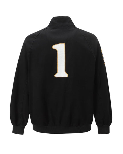 TALKLESSFASHION Vintage Badge Embroidered Cargo Jacket