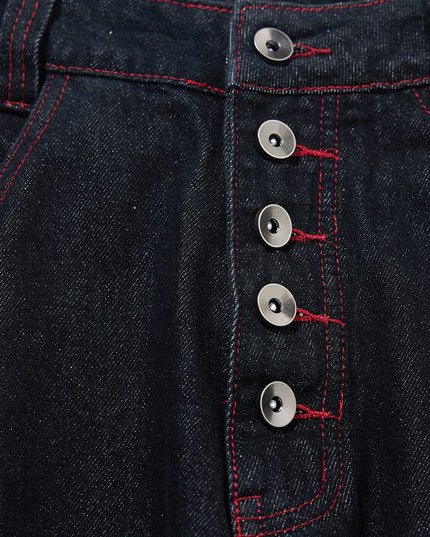 TALKLESSFASHION Vintage Edge Scimitar Denim jeans