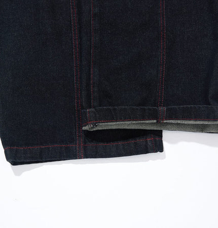 TALKLESSFASHION Vintage Edge Scimitar Denim jeans