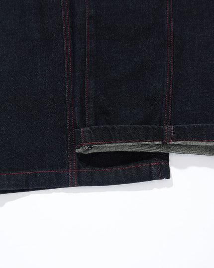 TALKLESSFASHION Vintage Edge Scimitar Denim jeans