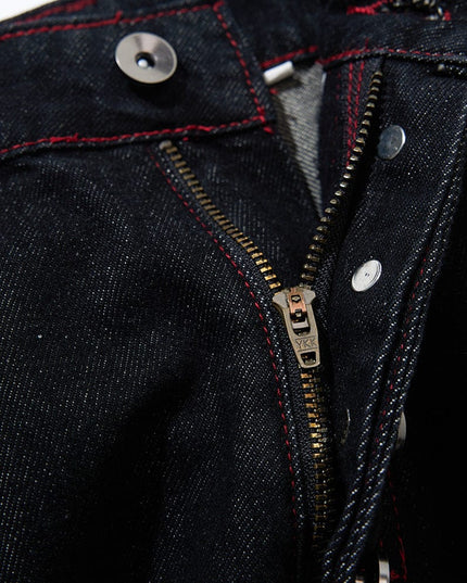 TALKLESSFASHION Vintage Edge Scimitar Denim jeans