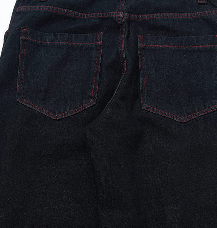 TALKLESSFASHION Vintage Edge Scimitar Denim jeans