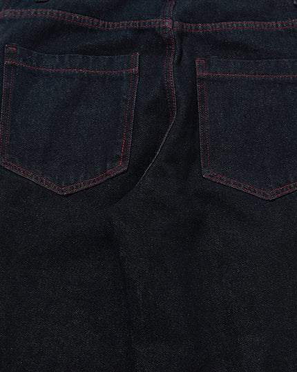 TALKLESSFASHION Vintage Edge Scimitar Denim jeans