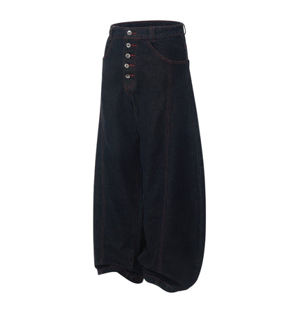 TALKLESSFASHION Vintage Edge Scimitar Denim jeans