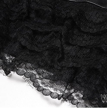 TALKLESSFASHION VOstudio 2025 Summer New Cool Sexy Lace Stitched PU Leather Ultra Shorts Hot Girl Low-Waisted Hot Pants Girl