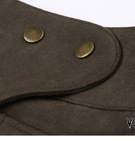 TALKLESSFASHION VOstudio American retro workwear style studded pocket skirt sexy hottie low waist design short skirt