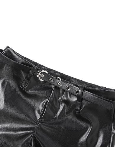 TALKLESSFASHION VOstudio Cool Motorcycle Belt Shorts Feminine Hot Girl Low-Waisted Tight Hip Wrap Pants 2026 New