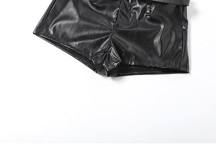 TALKLESSFASHION VOstudio Cool Motorcycle Belt Shorts Feminine Hot Girl Low-Waisted Tight Hip Wrap Pants 2026 New