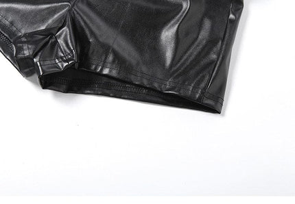 TALKLESSFASHION VOstudio Cool Motorcycle Belt Shorts Feminine Hot Girl Low-Waisted Tight Hip Wrap Pants 2026 New