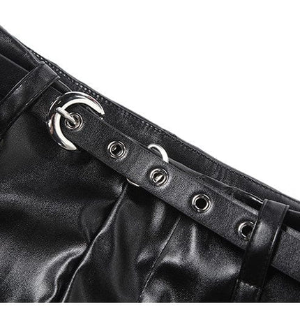 TALKLESSFASHION VOstudio Cool Motorcycle Belt Shorts Feminine Hot Girl Low-Waisted Tight Hip Wrap Pants 2026 New