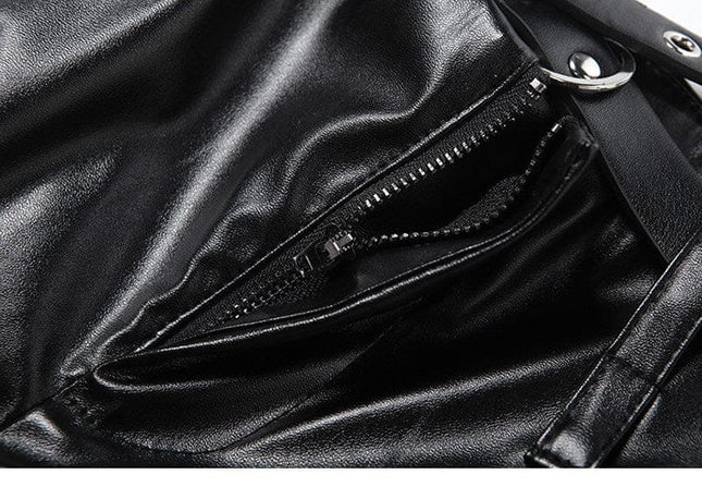 TALKLESSFASHION VOstudio Cool Motorcycle Belt Shorts Feminine Hot Girl Low-Waisted Tight Hip Wrap Pants 2026 New