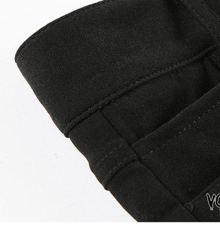 TALKLESSFASHION VOstudio dark punk style lace-up design sense low waist super shorts sexy slim fit hip babes hot pants women