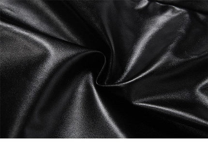 TALKLESSFASHION VOstudio Punk style hot girl PU leather skirt female subculture multi-belt design hip skirt