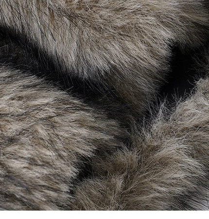 TALKLESSFASHION VOstudio retro heavy industry imitation fur PU leather splicing design sense fur pants hot girl low-rise shorts women's autumn and winter
