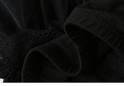 TALKLESSFASHION VOstudio Subculture Spice Lace Lace Cake Skirt Female Dark Sexy High Waist A-Line Panty Skirt
