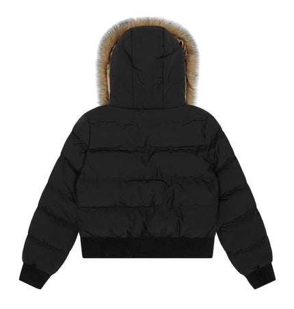 TALKLESSFASHION Warm detachable fur collar hooded cotton jacket women's winter American retro casual thickened bread clothes manufacturer straight hair