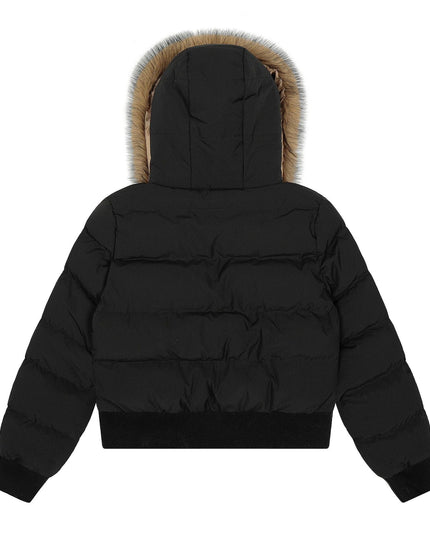 TALKLESSFASHION Warm detachable fur collar hooded cotton jacket women's winter American retro casual thickened bread clothes manufacturer straight hair