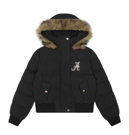 TALKLESSFASHION Warm detachable fur collar hooded cotton jacket women's winter American retro casual thickened bread clothes manufacturer straight hair