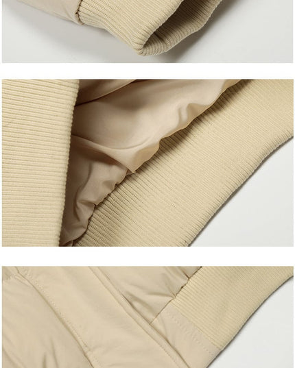 TALKLESSFASHION Warm detachable fur collar hooded cotton jacket women's winter American retro casual thickened bread clothes manufacturer straight hair