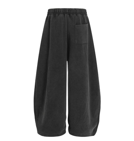 TALKLESSFASHION Washed Scimitar Wide Sweatpants