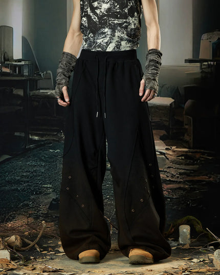 TALKLESSFASHION Wasteland Cropped Hooded Vest & Slacks Set