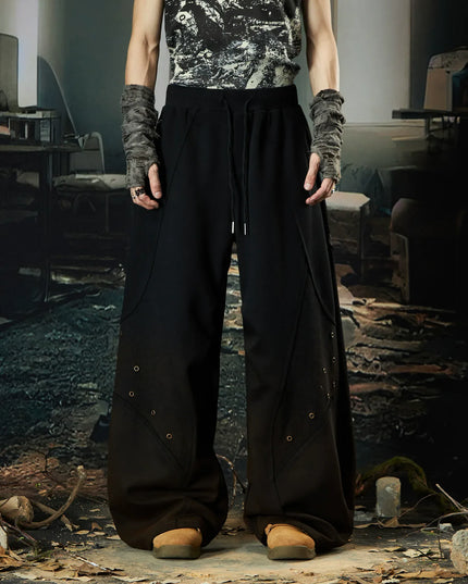 TALKLESSFASHION Wasteland Cropped Hooded Vest & Slacks Set