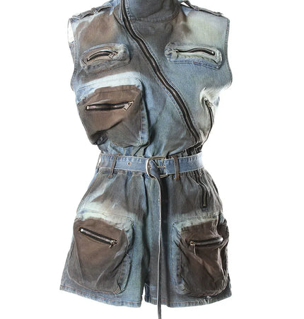TALKLESSFASHION Wasteland Multi-Pocket Cargo suit