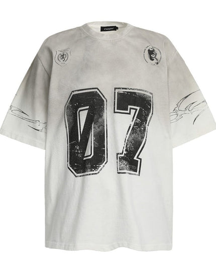 TALKLESSFASHION White / L TALKLESS: No 7  T-shirt ---9117