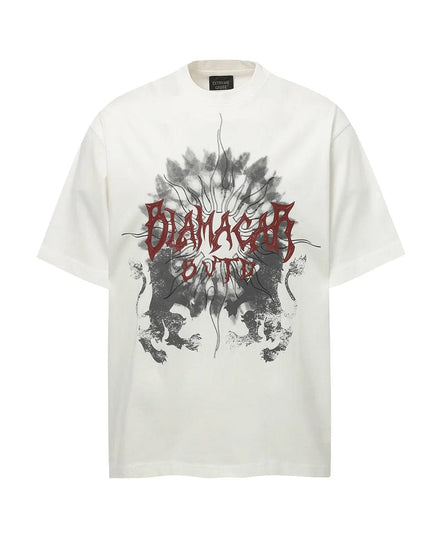 TALKLESSFASHION White / M Gray Washed T-Shirts—4398