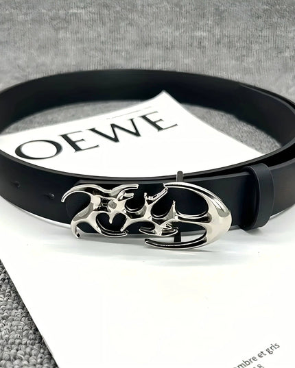 TALKLESSFASHION XXS 120cm / Style-B New Stylish Y2K Hollow PU Leather Fashion Punk Belt For Men