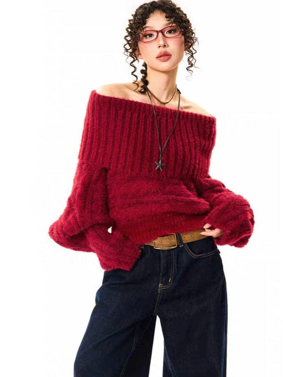One-Shoulder Knit